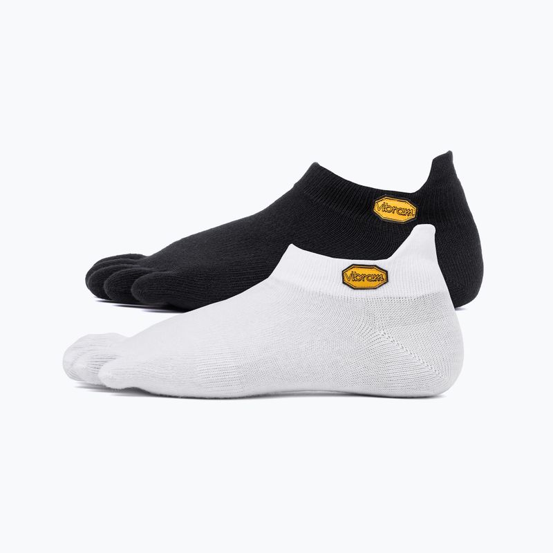 Vibram Fivefingers Athletic No-Show zokni 2 pár fekete/fehér S15N12PS 7