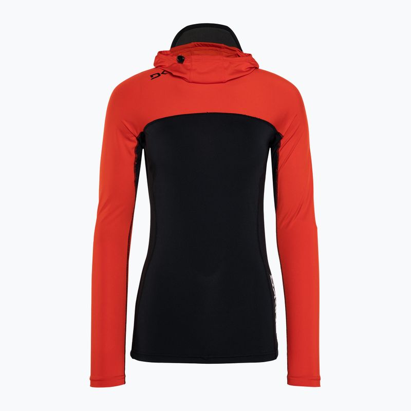 Dakine női úszópóló Hd Snug Fit Rashguard Hoodie fekete és piros DKA333W0002 5