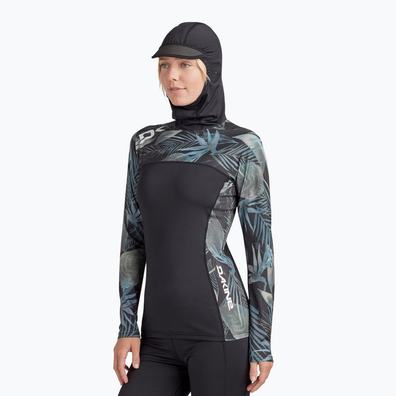 Dakine női úszópóló Hd Snug Fit Rashguard Hoodie fekete/szürke DKA333W0002 3