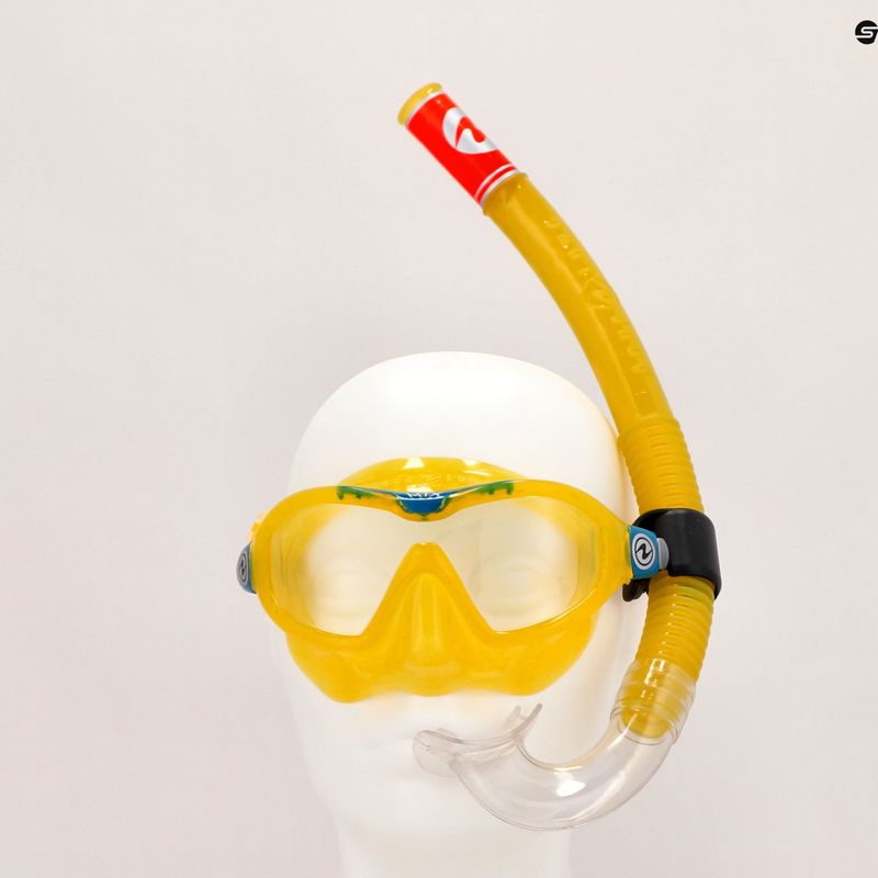 Aqualung Mix gyermek snorkel készlet maszk + snorkel sárga/kék SC4250798 12