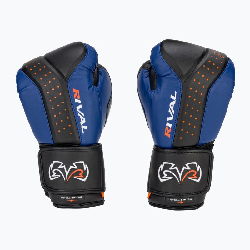 Rival RB10 Intelli-Shock Bag bokszkesztyű fekete/kék 2