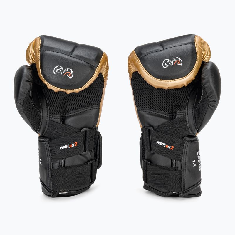Rival RB10 Intelli-Shock Bag bokszkesztyű fekete/arany 3