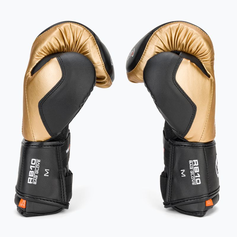 Rival RB10 Intelli-Shock Bag bokszkesztyű fekete/arany 4