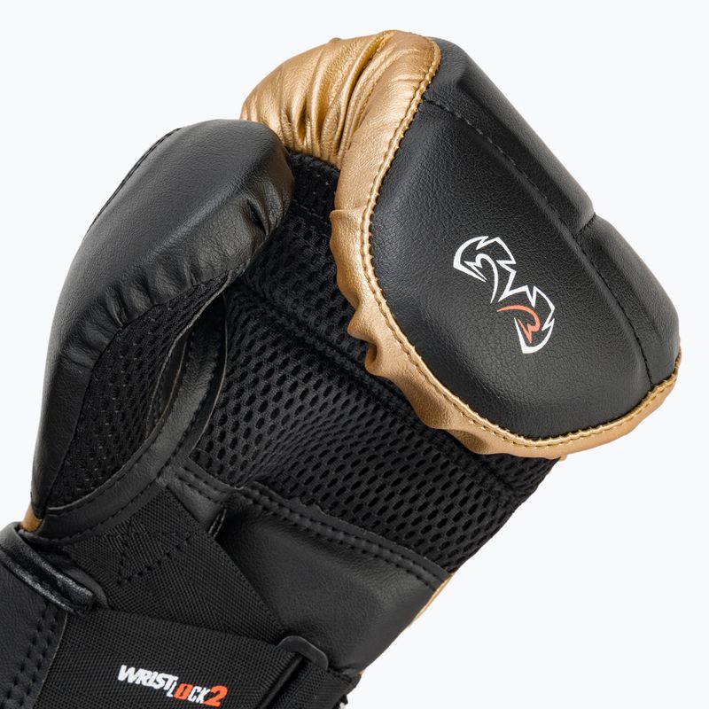 Rival RB10 Intelli-Shock Bag bokszkesztyű fekete/arany 7