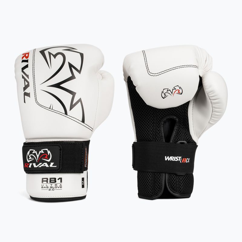 Boxkesztyű Rival RB1 Ultra Bag 2.0 white