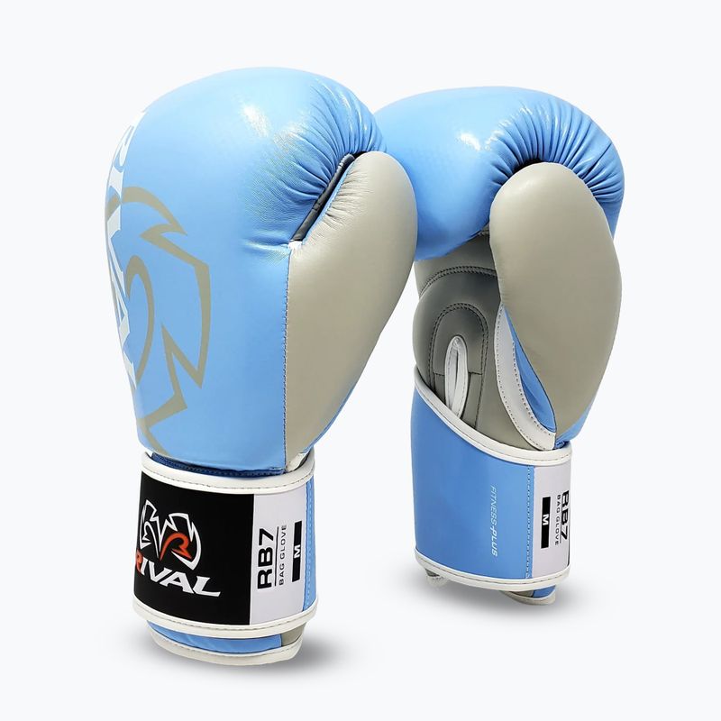 Rival RB7 Fitness Plus Bag bébi kék/szürke bokszkesztyű 2