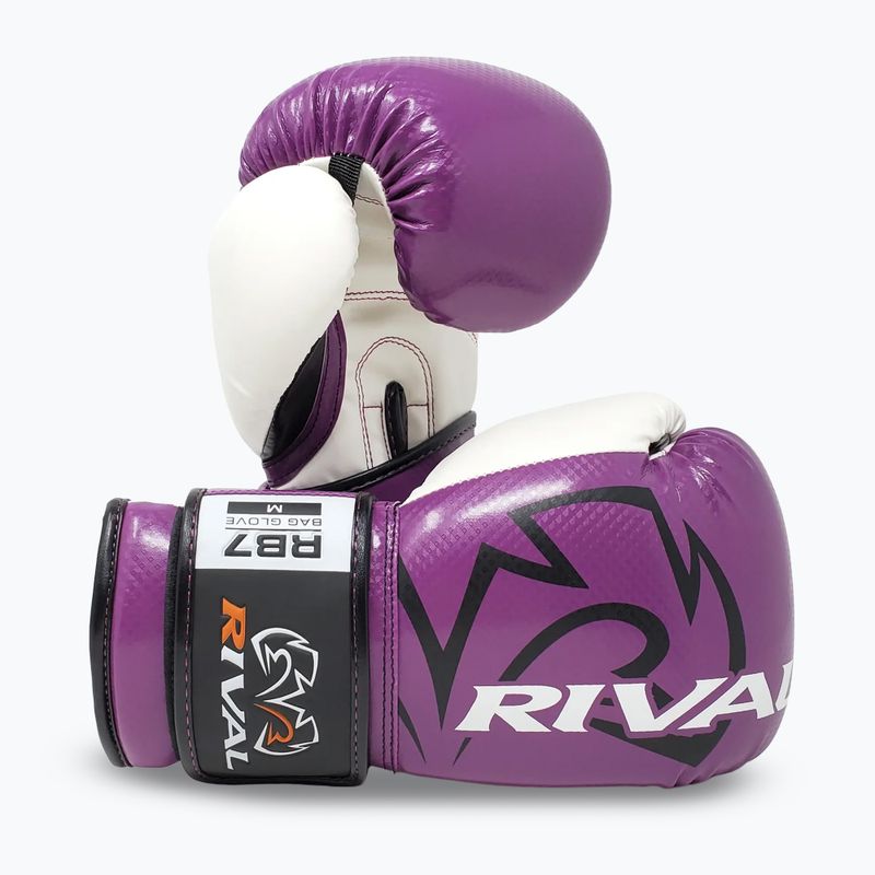 Rival RB7 Fitness Plus Bag lila/fehér bokszkesztyűk 3
