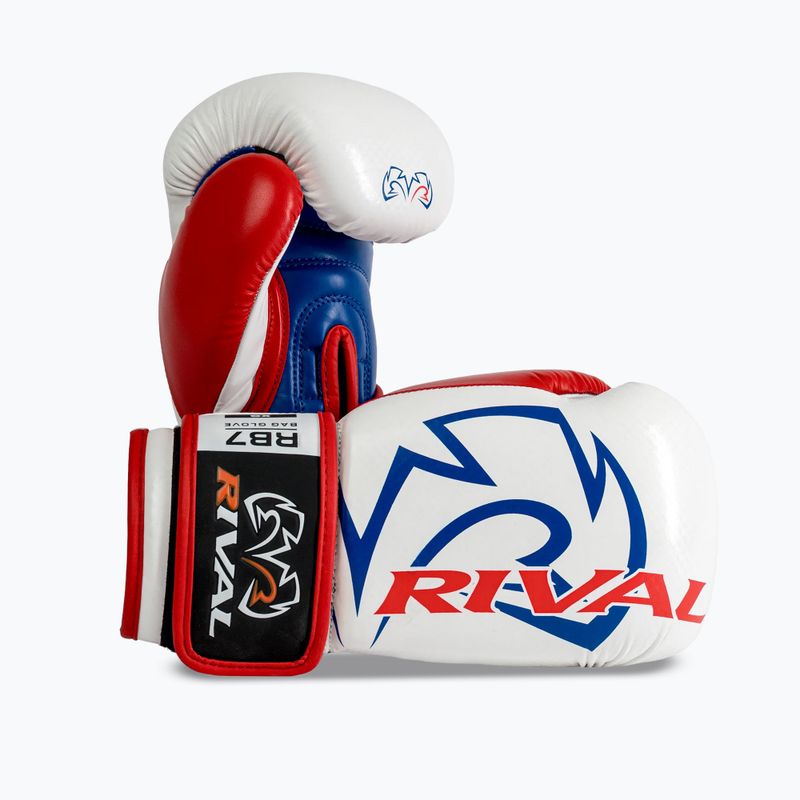 Boxkesztyű Rival RB7 Fitness Plus Bag white/blue 2