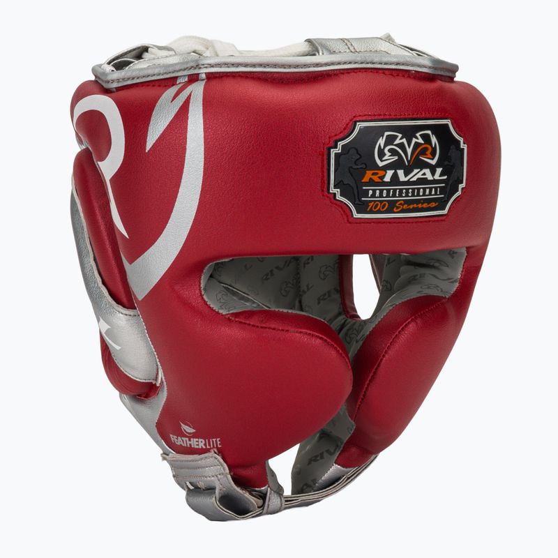 Boksz fejvédő Rival RHG100 Professional Headgear red/silver/grey