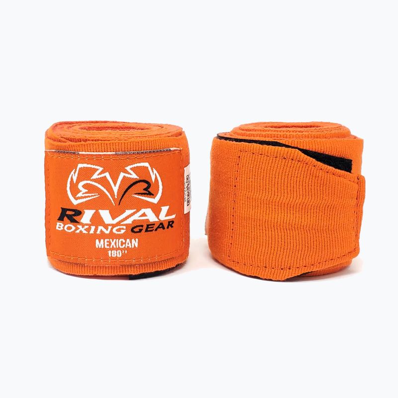 Bokszkötszerek Rival Mexican Handwraps 180 cm narancssárga