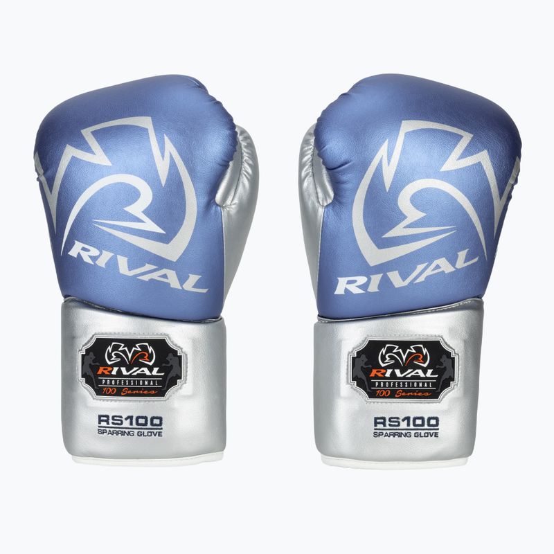 Rival RS100 Professional kék/ezüst bokszkesztyű 2