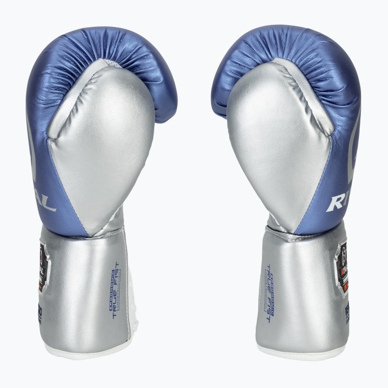 Rival RS100 Professional kék/ezüst bokszkesztyű 4