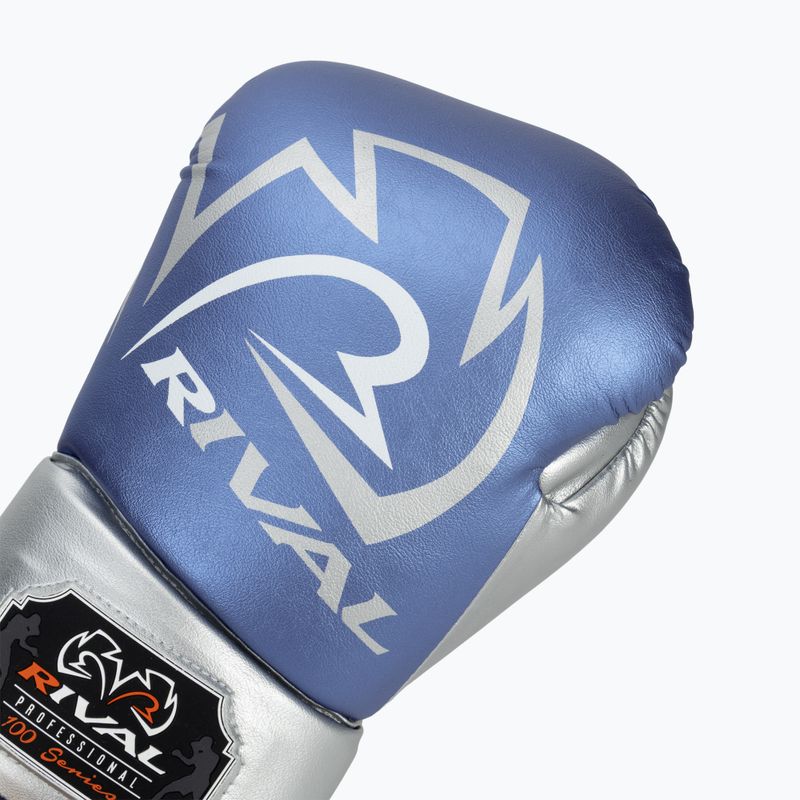 Rival RS100 Professional kék/ezüst bokszkesztyű 5