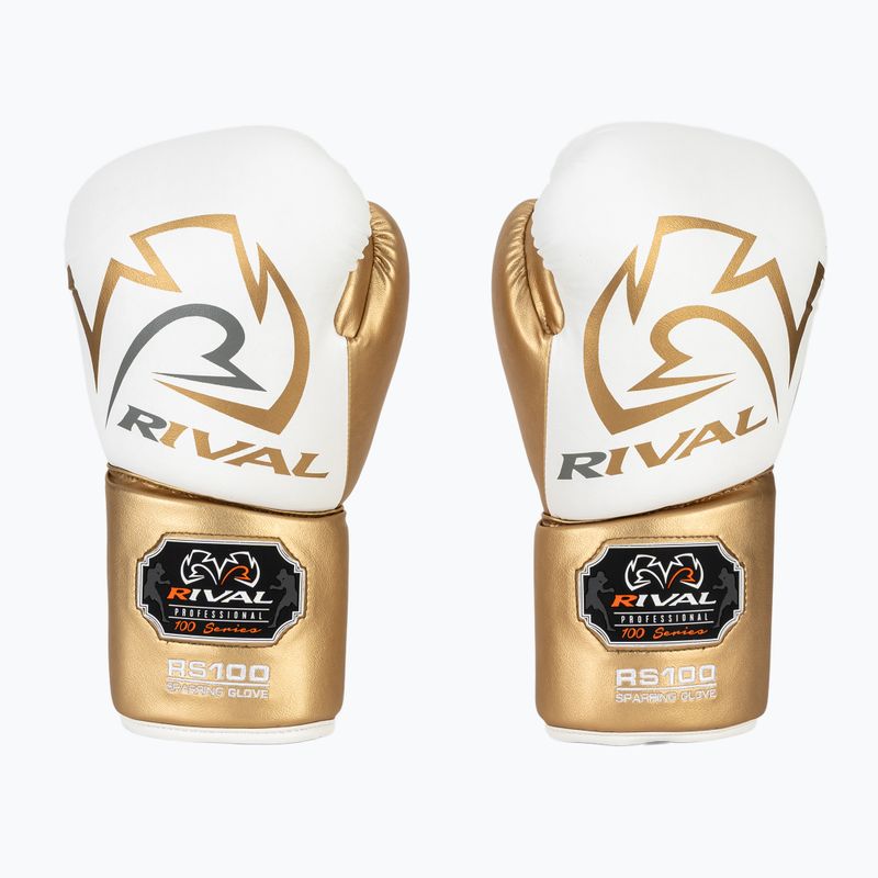 Rival RS100 Professional fehér/arany bokszkesztyű 2