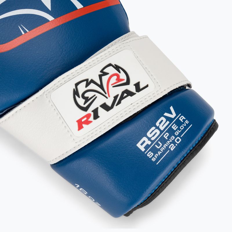 Rival Super Sparring 2.0 bokszkesztyű kék 6
