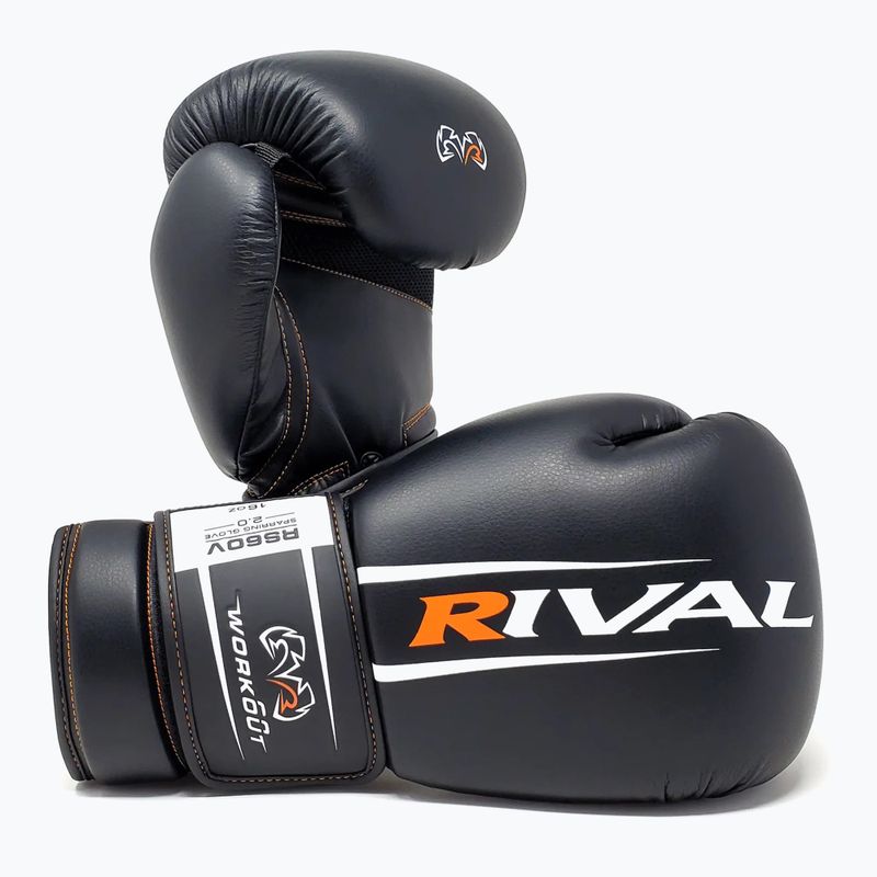 Bokszkesztyűk Rival RS60V Workout Sparring Gloves 2.0 black 3