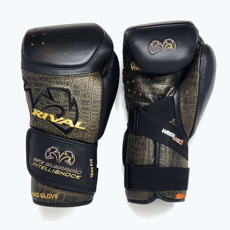 Rival boxkesztyű RFX-Guerrero Intelli-Shock Bag Croc Skin Edition fekete/fekete