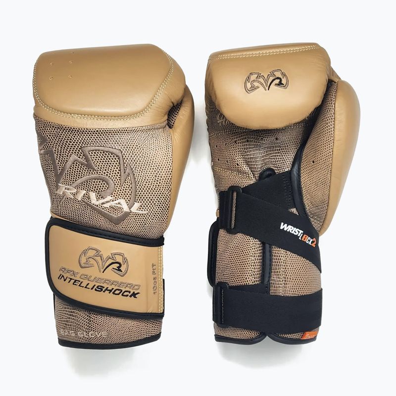 Rival bokszkesztyű RFX-Guerrero Intelli-Shock Bag Snake Skin Edition bézs