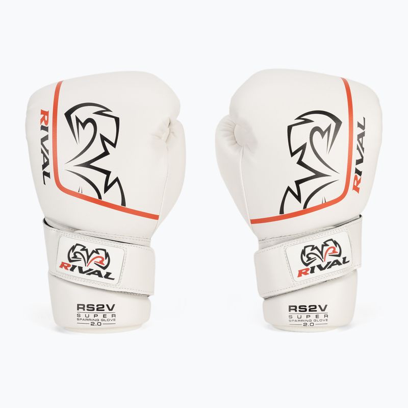 Boxkesztyű Rival Super Sparring 2.0 white 2