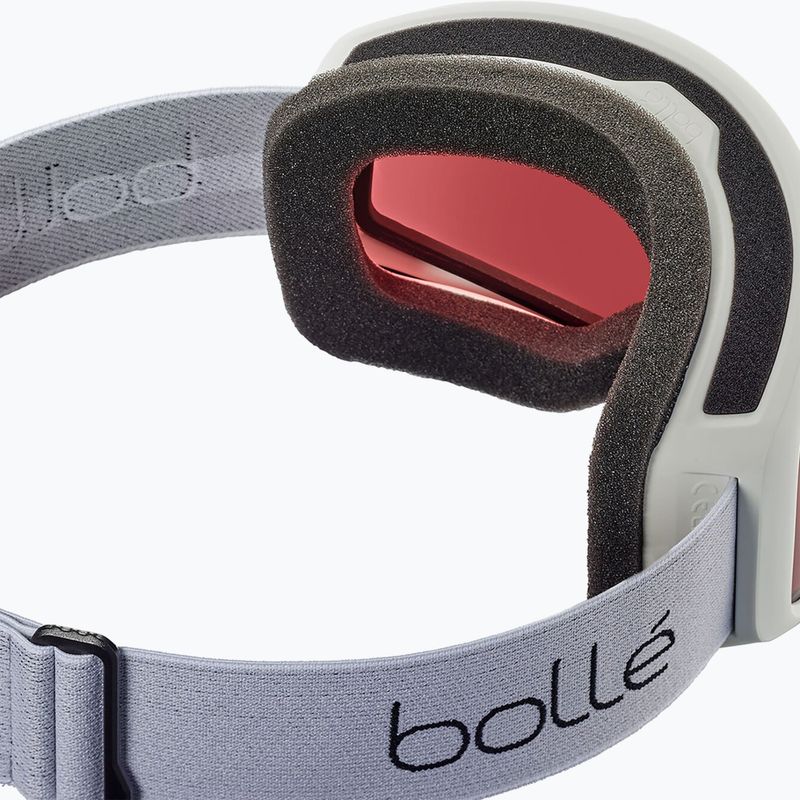 Gogle narciarskie Bollé Bedrock white matte/vermillon 2