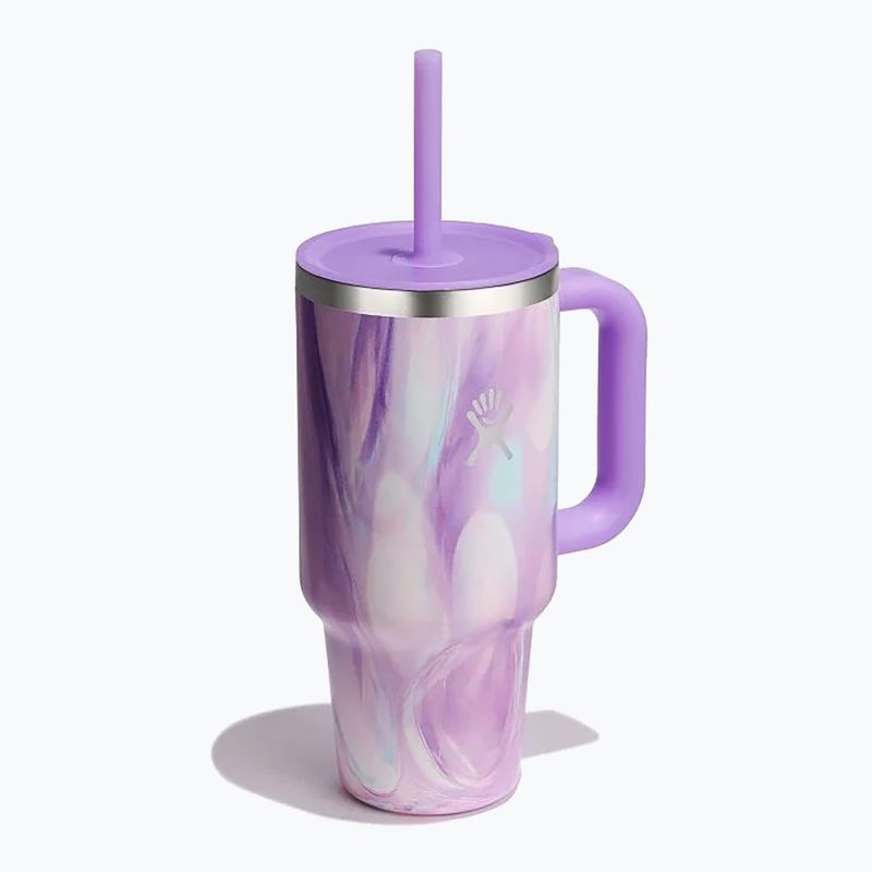Hydro Flask Travel Tumbler Jelly termikus bögre 945 ml lila örvényléssel 2