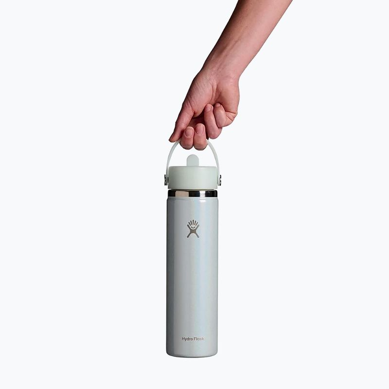 Hőtartó kulacs Hydro Flask Wide Mouth with Flex Straw Cap 710 ml glimmer blue 3