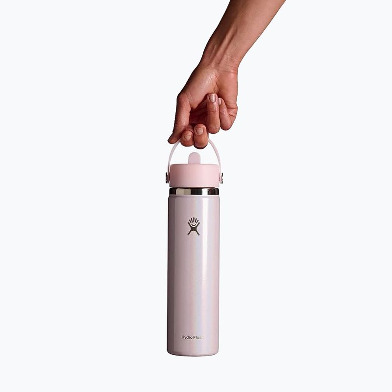 Termosz Hydro Flask Wide Mouth with Flex Straw Cap 710 ml Glimmer Pink 3