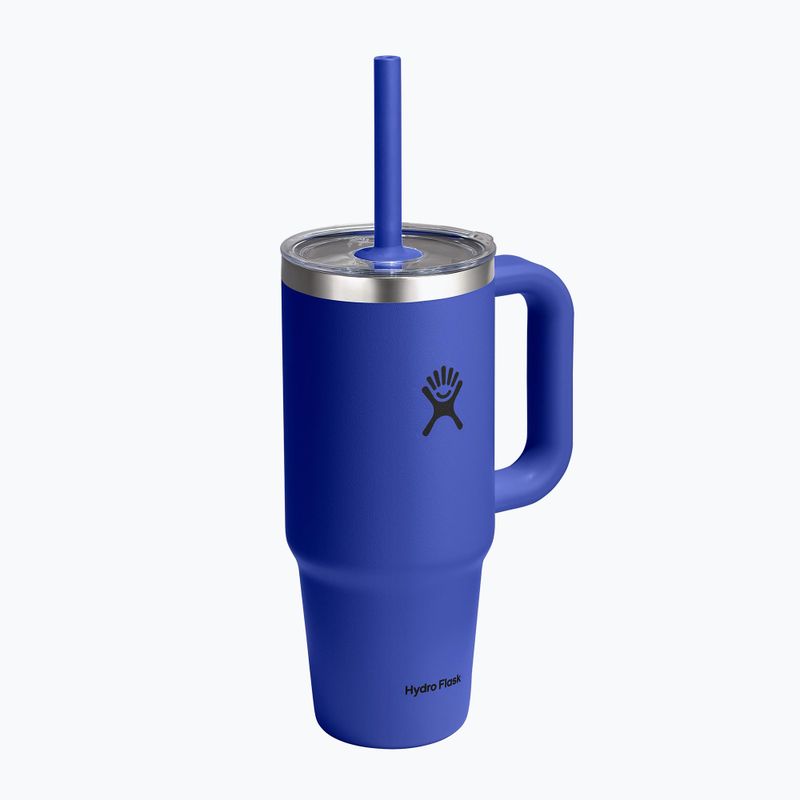 Bögre Hydro Flask Travel Tumbler Clear Lid 710 ml capri blue 2