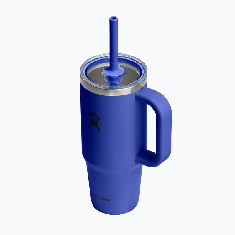 Bögre Hydro Flask Travel Tumbler Clear Lid 710 ml capri blue 3