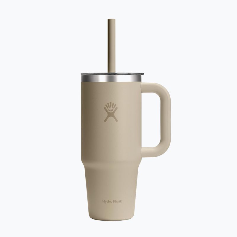 Bögre Hydro Flask Travel Tumbler Clear Lid 710 ml oat