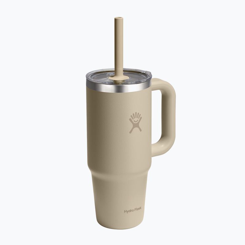 Bögre Hydro Flask Travel Tumbler Clear Lid 710 ml oat 2