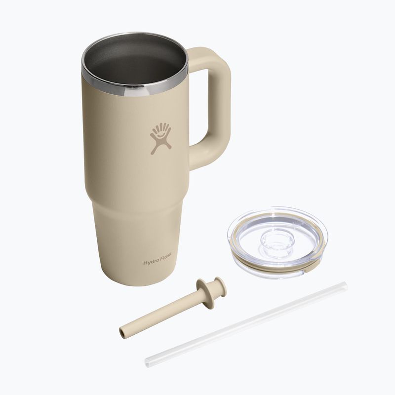 Bögre Hydro Flask Travel Tumbler Clear Lid 710 ml oat 4