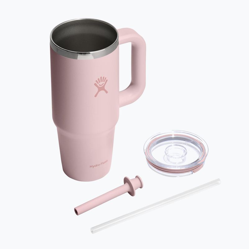 Bögre Hydro Flask Travel Tumbler Clear Lid 710 ml trillium 4