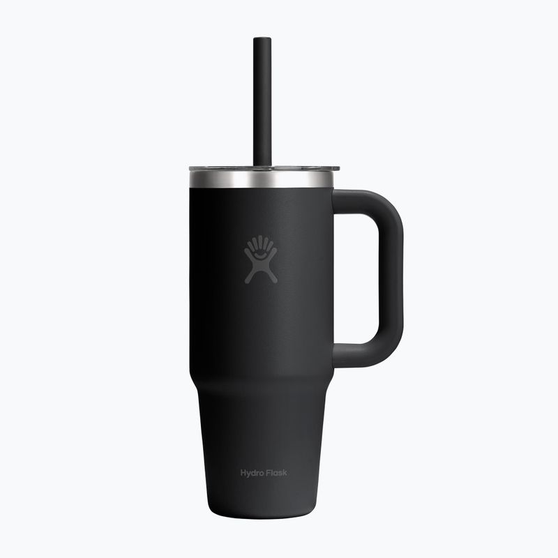 Bögre Hydro Flask Travel Tumbler Clear Lid 710 ml black
