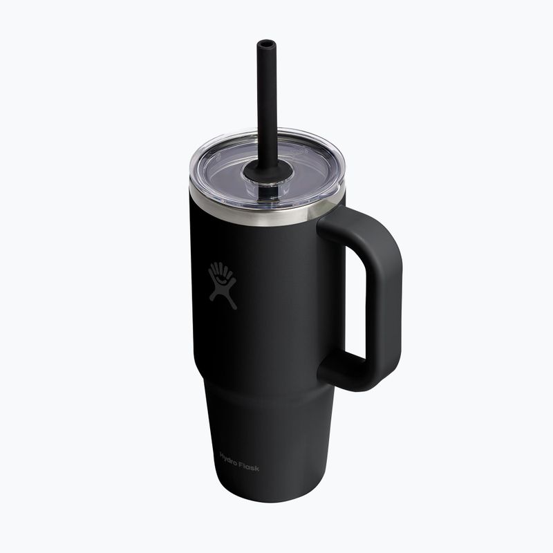 Bögre Hydro Flask Travel Tumbler Clear Lid 710 ml black 3
