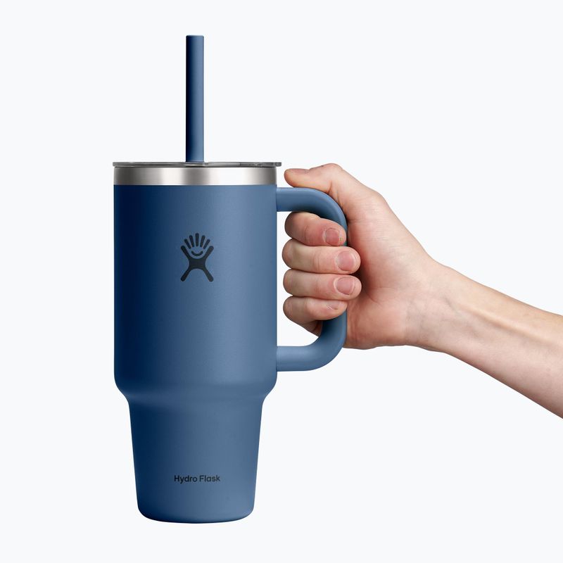 Utazó bögre Hydro Flask Travel Tumbler Clear LID 945 ml harbor blue 5