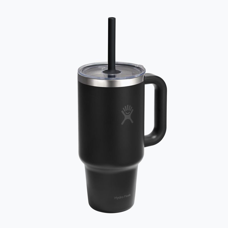 Termoszbögre Hydro Flask Travel Tumbler Clear Lid black 2