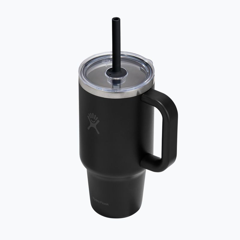 Termoszbögre Hydro Flask Travel Tumbler Clear Lid black 3