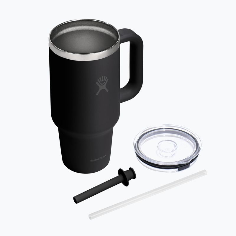 Termoszbögre Hydro Flask Travel Tumbler Clear Lid black 4
