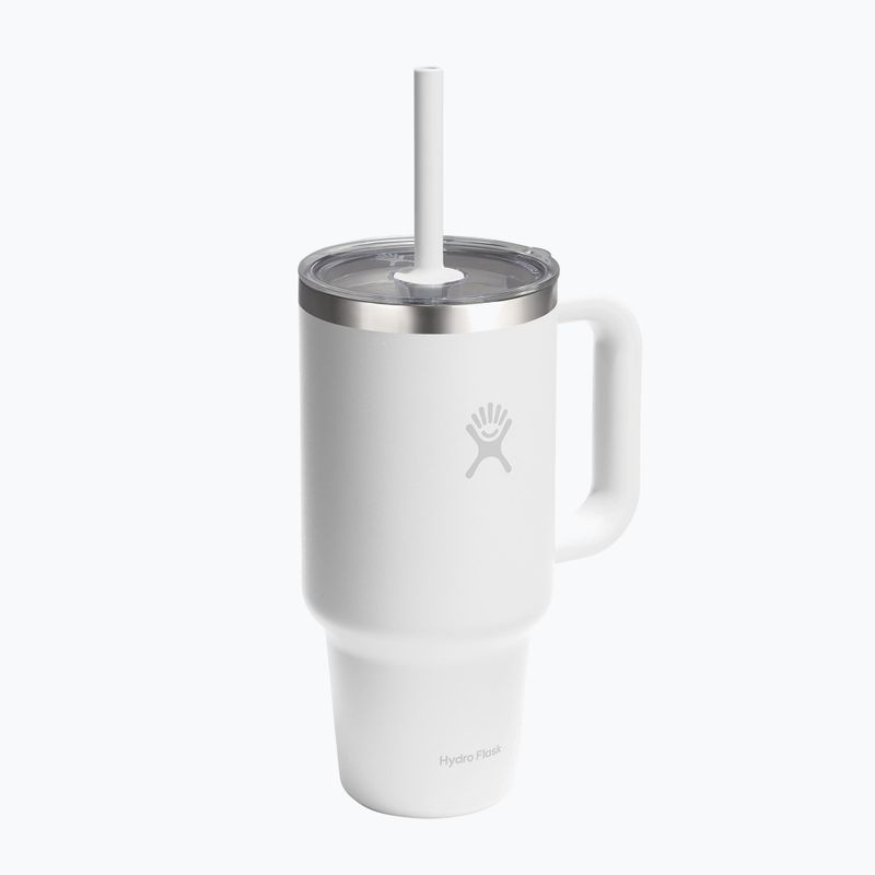 Termoszbögre Hydro Flask Travel Tumbler Clear Lid white 2