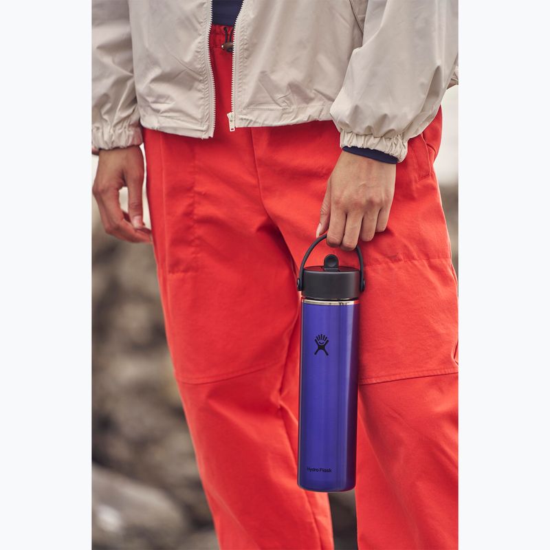 Hőszigetelt kulacs Hydro Flask Lightweight Wide Flex Straw 710 ml sapphire blue 8