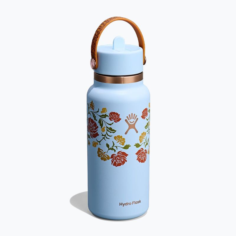 Termosz Hydro Flask Wide Mouth with Flex Straw Cap 946 ml western light blue 2