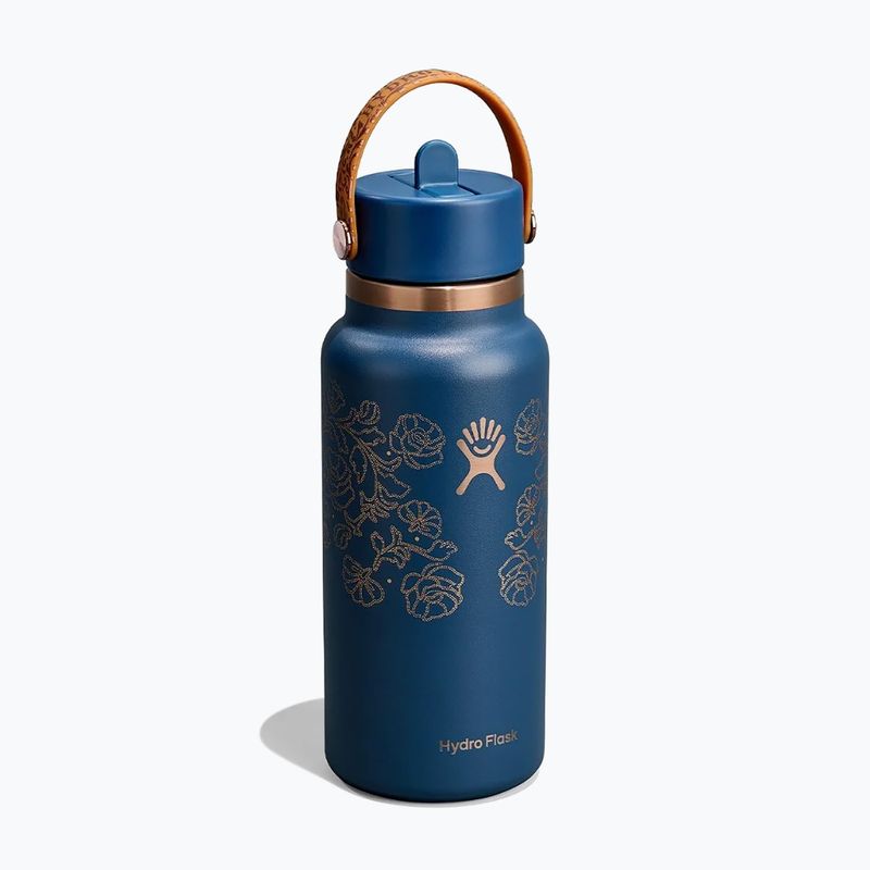 Hőszigetelt kulacs Hydro Flask Wide Mouth with Flex Straw Cap 946 ml western dark blue 2