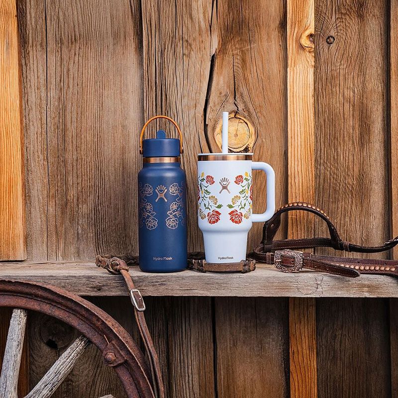 Hőszigetelt kulacs Hydro Flask Wide Mouth with Flex Straw Cap 946 ml western dark blue 6