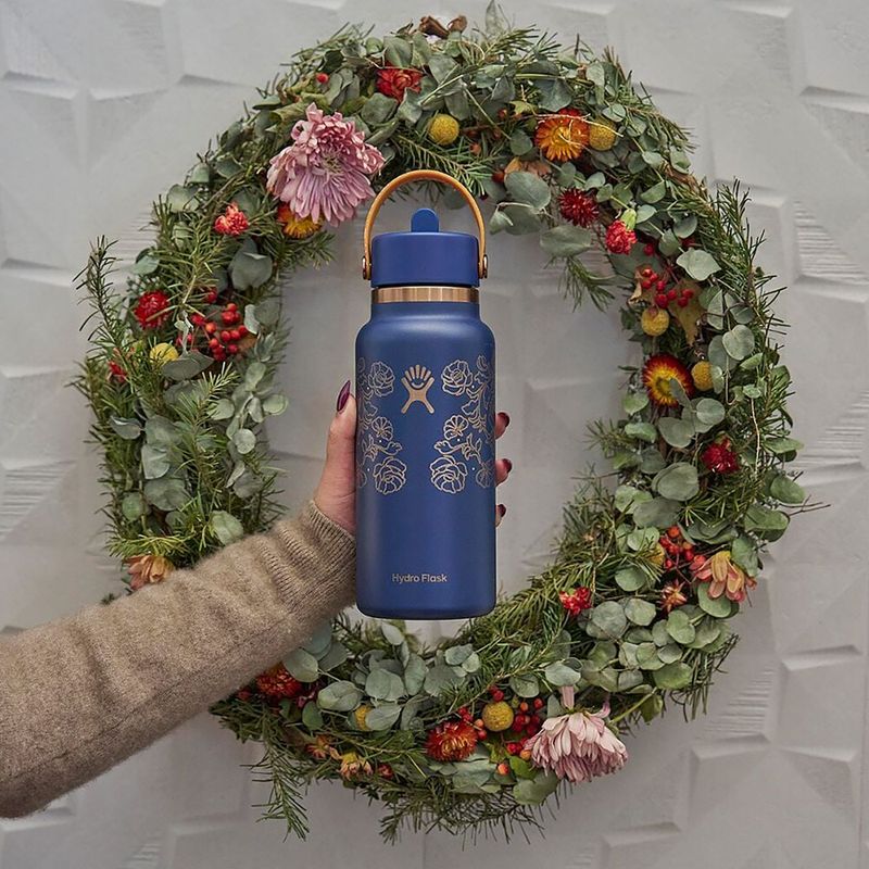 Hőszigetelt kulacs Hydro Flask Wide Mouth with Flex Straw Cap 946 ml western dark blue 7