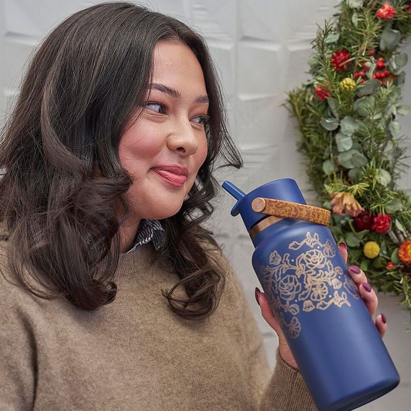 Hőszigetelt kulacs Hydro Flask Wide Mouth with Flex Straw Cap 946 ml western dark blue 8