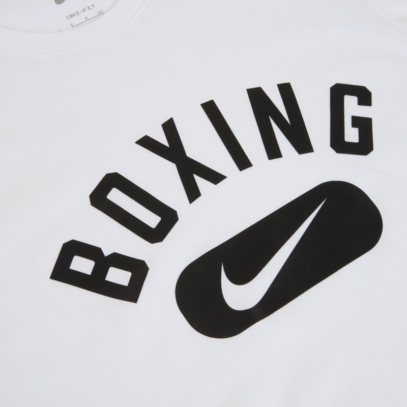 Férfi edzőpóló Nike Boxing Disc DFC white/black 3