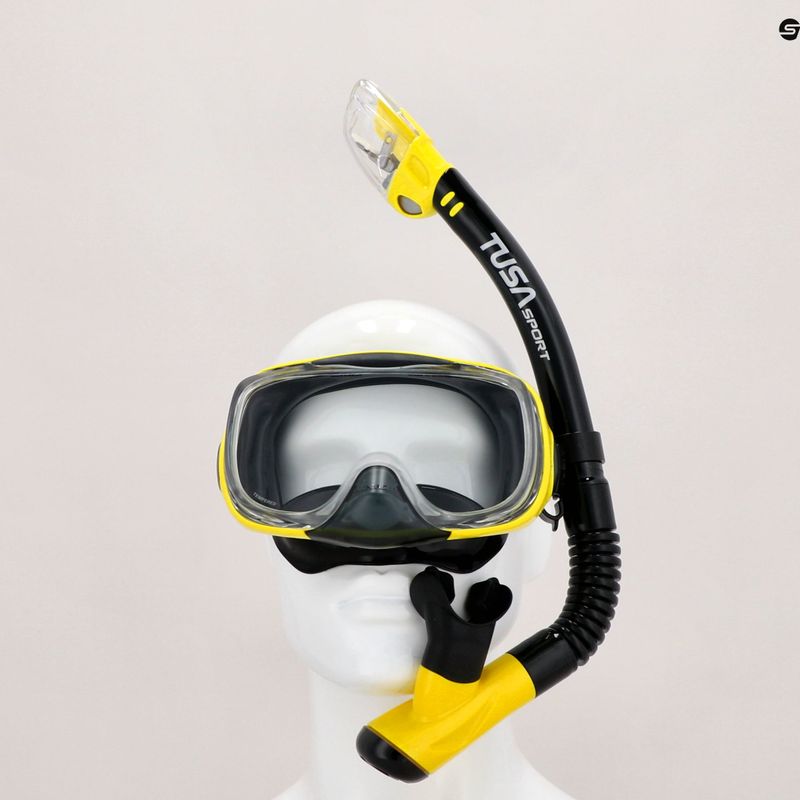 TUSA maszk + snorkel búvárszett sárga UC-3325P 11