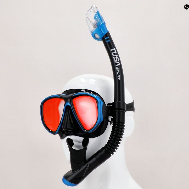 TUSA búvárszett maszk + POWERVIEW snorkel fekete UC 2425 MQB 4