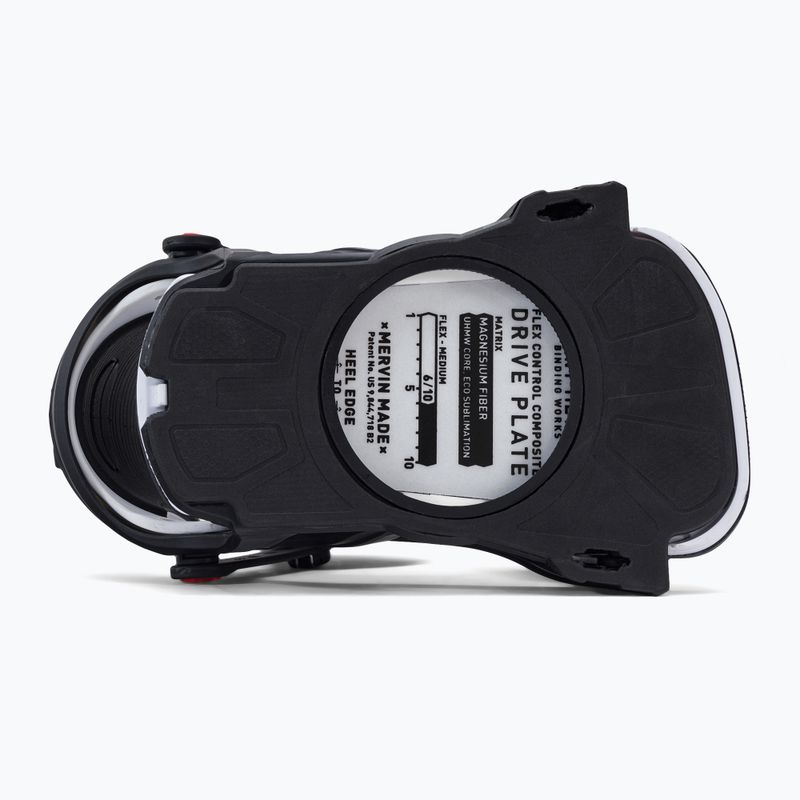 Snowboard kötés Bent Metal Axtion fekete/fehér 22BN004-BKWHT 3